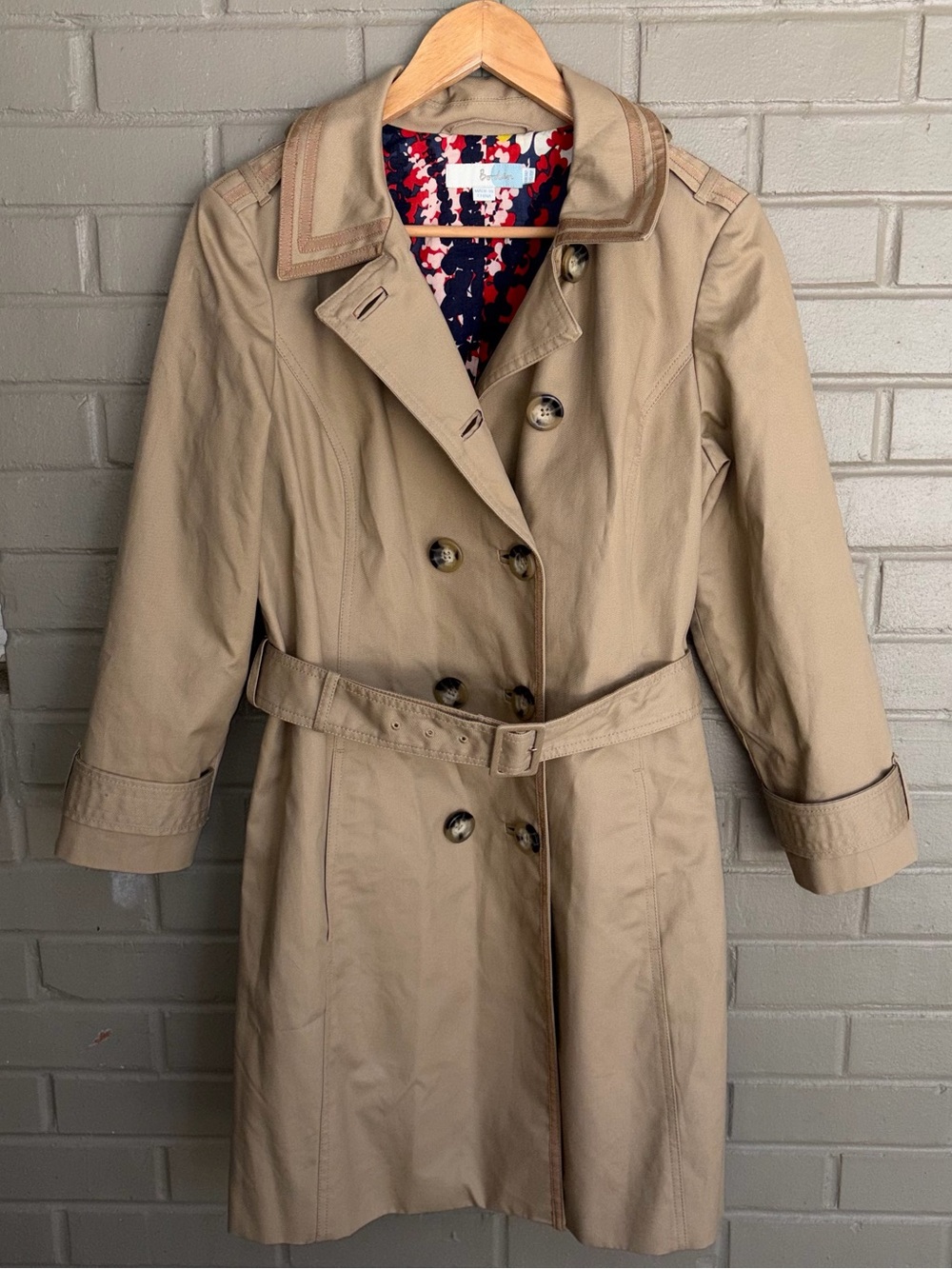 Boden Khaki Trench Coat 10P